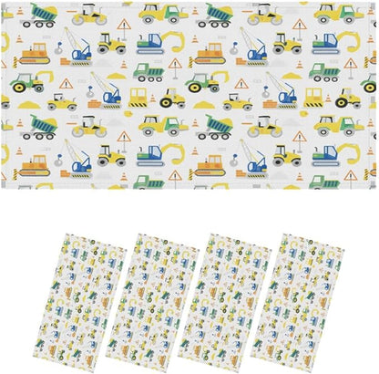 4 Pcs Fluorescent Light Covers for Ceiling Lights Construction Vehicles Excavators Dump Trucks Cranes Safety Signs Decorative Magnets Light Filters for Office Home Classroom Must Haves 4’ x 2’