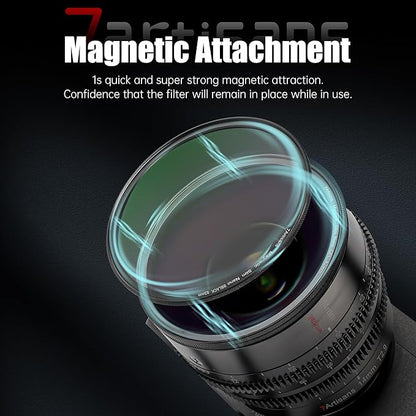 7artisans Nano Magnetic Filter UV Filter ND Light Reduction Filter/CPL Polarization Filter/GND Gradient Filter/Black Mist 1/4 Portrait Photography Filter Suitable for Lens(67mm MRCUV)