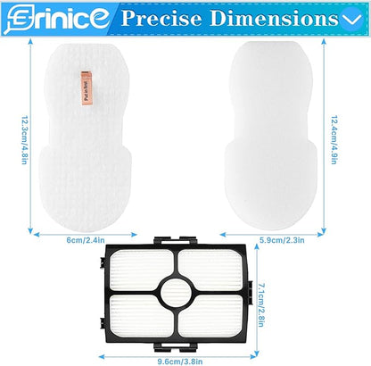 HZ4002 Filter Replacement for Shark HZ3002 HZ3000 Stratos Ultralight Corded Stick Vacuum Accessories Spare Part, 2 HEPA & 4 Foam & Felt Filters Kit, Compare to Part # XFFKHZ3000 XHFHZ3000