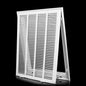 16x20 Return Air Grille [Duct Opening Size],Return Air Vent Cover for Wall Or Ceiling,Steel Return Air Filter Grilles Removable Face/Door for 1 Inch Filters (16"W x 20"H [Duct Opening])