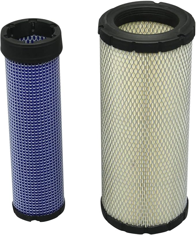 1 SET OF AIR FILTER P532410 & P822769, FITS VARIOUS EQUIPMENT LIKE FORKLIFTS, COMPACT UTILITY TRACTORS, AGRICULTURAL & CONSTRUCTION MACHINERY, GOOD FOR JOHN DEERE TRACTORS 3033R - 4052M SERIES, etc