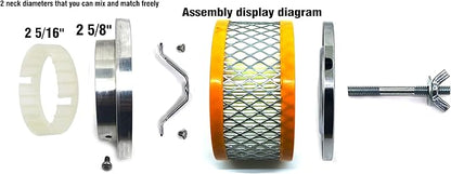 2-5/8 2-5/16 inch Air Cleaner neck Inlet Diameter 2.625” 2.27” compatible SPE-4790 Fits all Rochester, Holley 1 or 2 barrel carburetors.Suitable for carburetors with and without air filter bracket