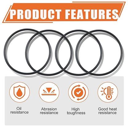 DEX2400Z5 Replacement O-Rings 4 Pack – Compatible with Hayward Outlet Elbow | Fits Micro-Clear, Swim-Clear, Pro-Grid DE Filters & HCF Cartridge Filters | High-Seal Pool Filter Gaskets