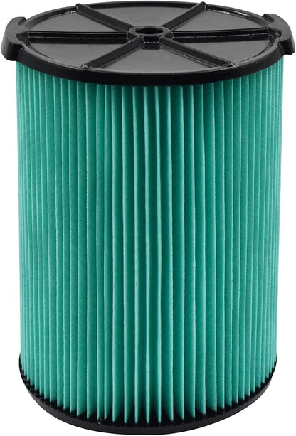 Replacement 97457 VF6000 Vac Filter Compatible With Ridgid Shop Vac 5-20 Gallon Wet/Dry Vacuums WD5500 WD0671 WD6425 WD7000 WD1280 1400RV RV2600B, Fit for Husky 6-9 Gallon Vacs
