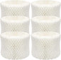 Funmit Humidifier Filters Replacement for Honeywell Humidifier Filter HAC-504 HAC-504AW and Honeywell Filter A, Replacement for Honeywell HCM-350 HCM-500 HCM600 Cool Mist Humidifiers, 6 Pack, White