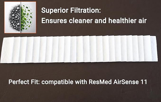 Aveen 24 CPAP Machine Filters, Compatible with ResMed AirSense 11. Enhance Your CPAP Experience with These Premium CPAP Supplies. A Must-Have CPAP Accessories.