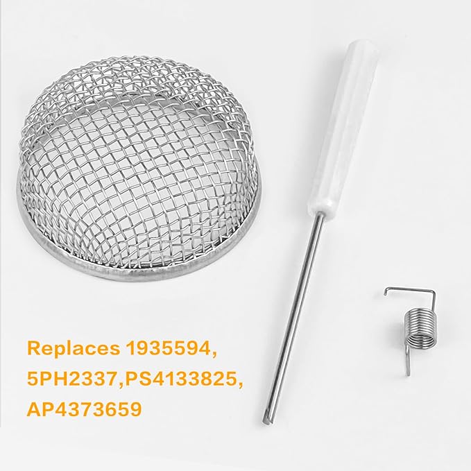 RV flying insect screen fit for RV furnace vent screen, RV water heater vent cover, 2.8 inch stainless steel mesh RV camper accessories,insects stainless steel mesh with installation tool, 1 Pack