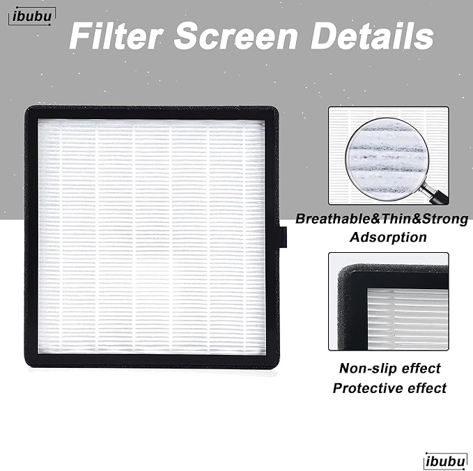 Nail Dust Collector Replacement Filters,1 Pack Nail Tech Dust Collector Filter Square for Electric Nail Dust Collector Machine Manicure Store