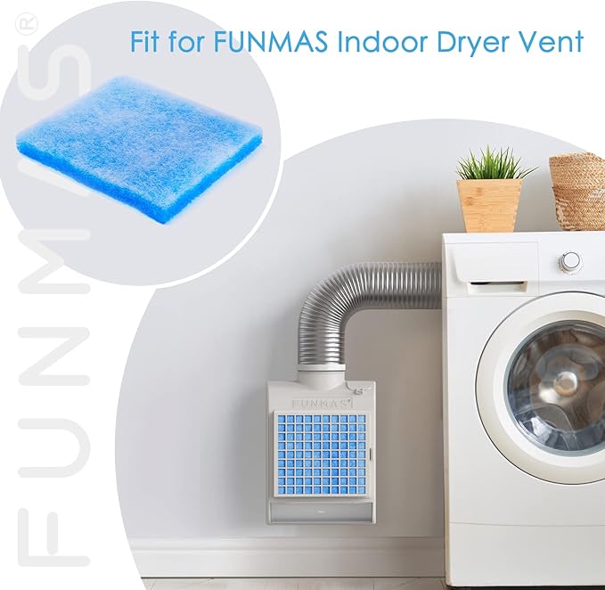 10 Pack Replacement Filters for FUNMAS Indoor Dryer Vent