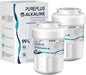 PUREPLUS Alkaline Replacement for GE® MWF®, SmartWater® MWFP, MWFINT, MWFA, GWF, HDX FMG-1, Kenmore® 9991, WFC1201, GSE25GSHECSS, Water Filter, 2 Pack