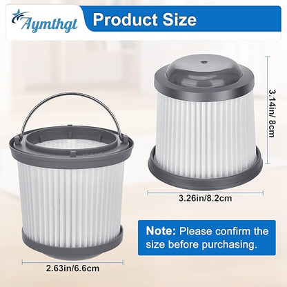 4 Pack PVF110 Replacement Filter for Black and Decker Handheld Pivot Vacuums PHV1810 PHV1410 PHV1210 BDH2000PL BDH2020FLFH BDH2020 FLBDH1620FLFH, Compare to Part # 90552433