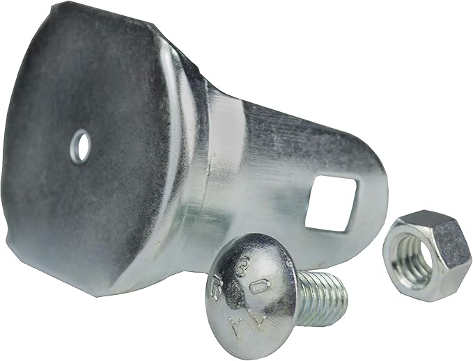 Cannon Ball End Cap (Each) (646514) - Compatible with CannonBall Round Tracks - Galvanized Steel - Industrial Style - For Tractor, Excavator, Construction Equipment