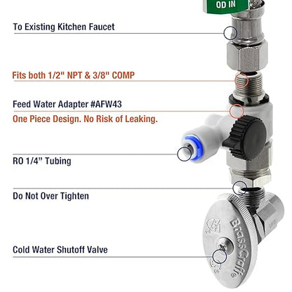 iSpring RCC7P-AK, 6-Stage Reverse Osmosis System Under Sink Alkaline Water Filter and Pump, RO Drinking Water Filtration System, Patented Top-Mounted Faucet Design for Easy Installation