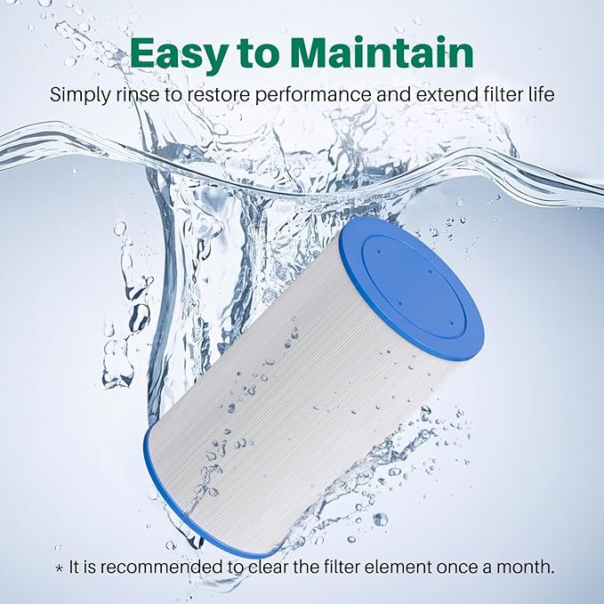 TOREAD Spa Filter Replaces Watkins 303279, FC-2402, PFF42TC-P4, 78460, Lifesmart, Freeflow, AquaTerra Hot Tub Filters, 1 1/2" MPT Thread Fine Thread, 2 Pack