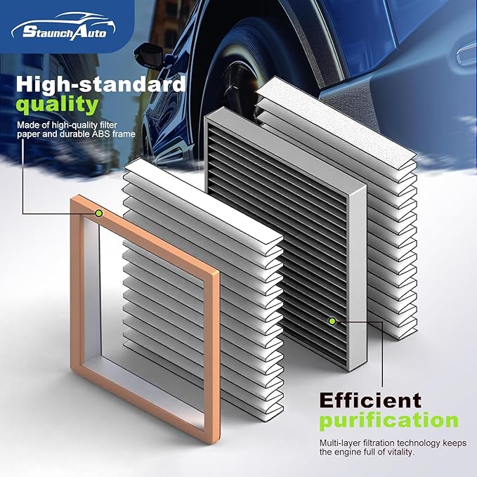 Engine & Cabin Air Filter for 2021 2022 2023 2024 2025 2026 Nissan Rogue Air filter for Car Replacement 272775NA1A 16546-6RA0A Automotive Accessories-2 Pack