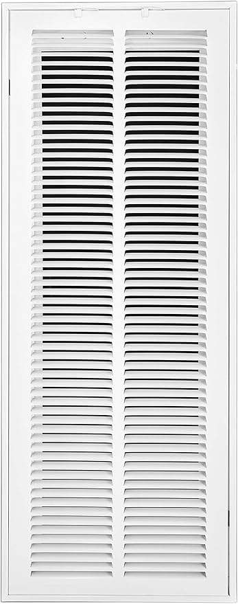 Venti Air 10" X 30" Steel Return Air Filter Grille - Removable Face/Door for 1 inch filters - HVAC Duct Cover Grill (2-3 Business Day Delivery) [Outer Dimension: 12.5"W X 32.5" H]