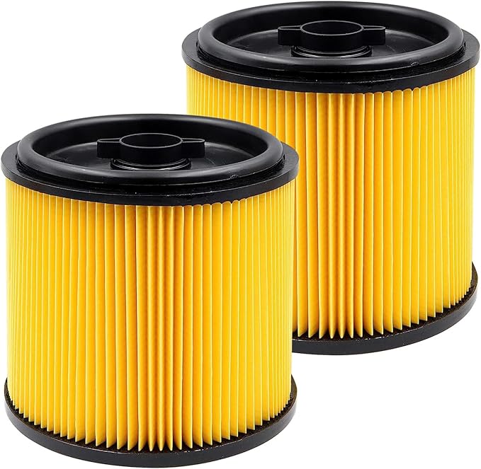 ATXKXE VCFS Replacement Filter for Vacmaster Standard Cartidge Filter and Retainer, 2pack