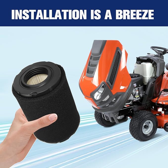 Air Filter Maintenance Kit for Husqvarna YTA18542 YTA22V46 YTA24V48 YTH18542 YTH22V46 YTH2348 YTH24V48 YTH24V54 Z246 Z254 Mower w/ 17.5hp 19.5hp 20hp 21hp B&S Engine