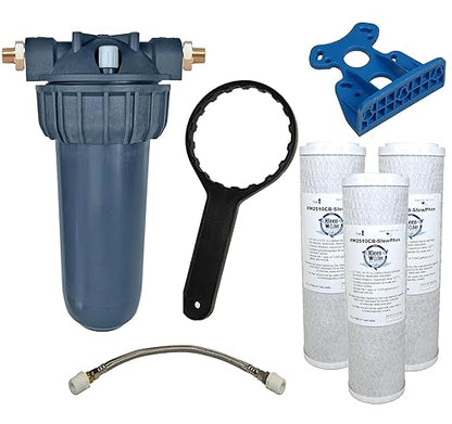 KleenWater Under Sink Water Hot Water Filtration System to Filter Chlorine, Chemicals, Hardness Scale and Sediment