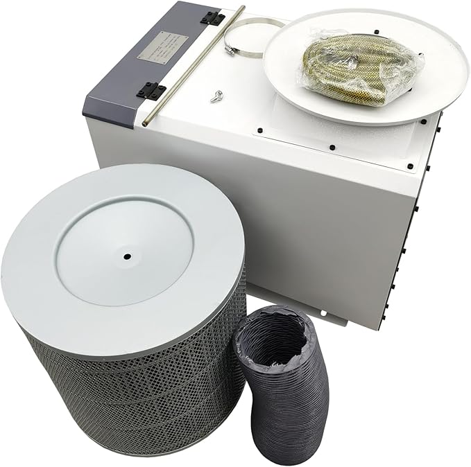 Oil Mist Collector 220V Three-phase High Airflow Mechanical CNC Oil Mist Filter 1000-1117CFM Industrial Smoke Purifier Designed for CNC Machining Centers 1500W