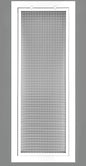 HVAC Premium 14'' x 36'' Cube Core Eggcrate Return Air Filter Grille for 1'' Filter - Aluminum - White [Outer Dimensions: 16.5'' x 38.5]