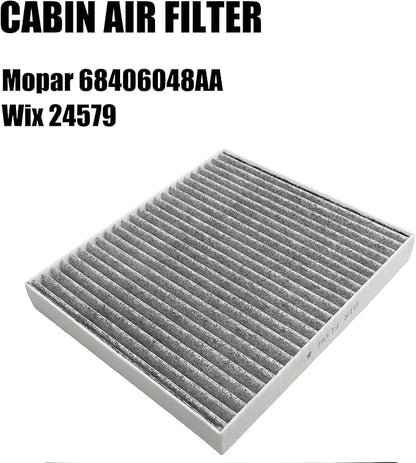 6.7 Cummins Diesel Filters Kit Compatible with 2013-2018 Ram 2500 3500 4500 5500 6.7L Cummins Diesel Oil Fue Engine Cabin Air Separator Filtration 5083285AA 53034051AB 68406048AA 68157291AA 68197867AA
