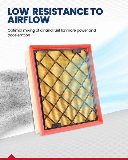 KAX Engine Air Filter, CA11480 Replacement for Ford Fusion 2013-2020, Edge 2015-2024, GT 2017-2022, Lincoln MKZ 2013-2020, Nautilus 2019-2023, MKX 2016-2018, Continental 2017-2020
