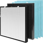 1-Set RFM80 Replacement Filter Compatible with Max Purifier (Model OVHM80), 1×Filter, 1×Activated Carbon Filter and 3×Pre-Filters