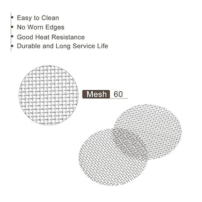 MECCANIXITY Pipe Screen Stainless Steel Screens, 1/2 Inch (12.7mm) Diameter for Pipe Filter, Pack of 80