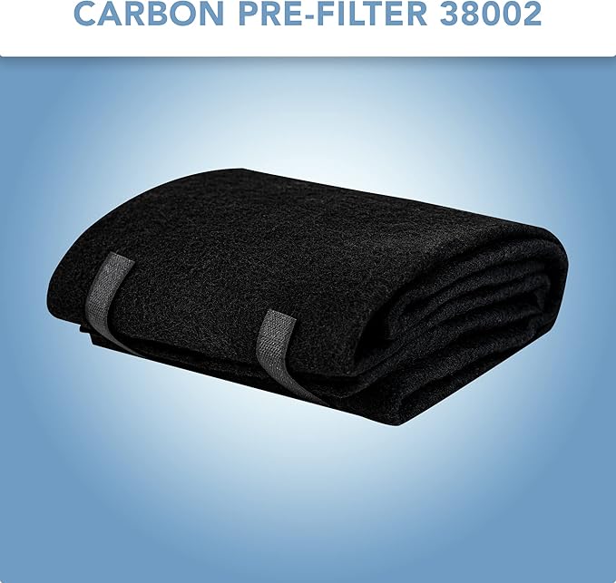 CFS – 16" x 48" Premium Cut-to-Fit Activated Carbon Pre-Filter Pad Compatible with 38002 Models – Fresh & Filtered Air for Indoor and Home – Charcoal Air Filter Sheet – Black