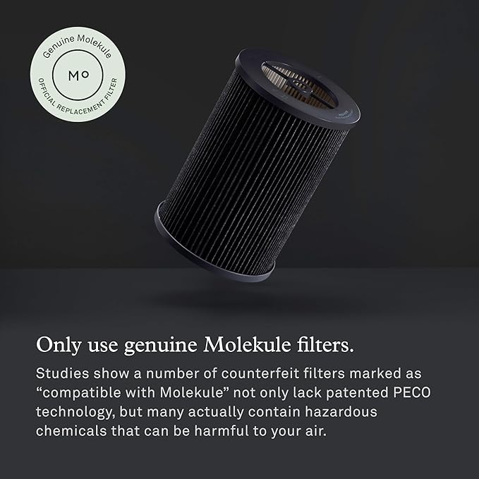 Molekule PECO-HEPA Tri-Power Filter for Air Pro Purifier - Authentic Molekule Air Purifier Filter Replacement - Kills Viruses & Destroys Pollutants with High Airflow - Supports Healthy Indoor Living