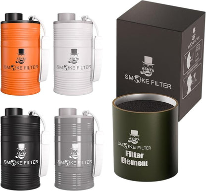 Metal Housing Personal Filter - Effectively Captures Smoke and Removes Odors,Long-Term Use, Equipped with Replaceable Cartridge (Filter)