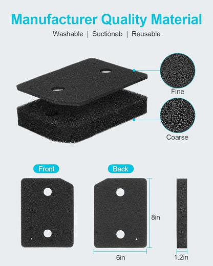 9164761 Foam Filter Replacement for All Miele T1 Heat Pump Tumble Dryers TMB540WP TKS850WP TKG840WP TKS650WP TKB150WP TKG450WP TCJ680WP TCE520WP Parts (4)