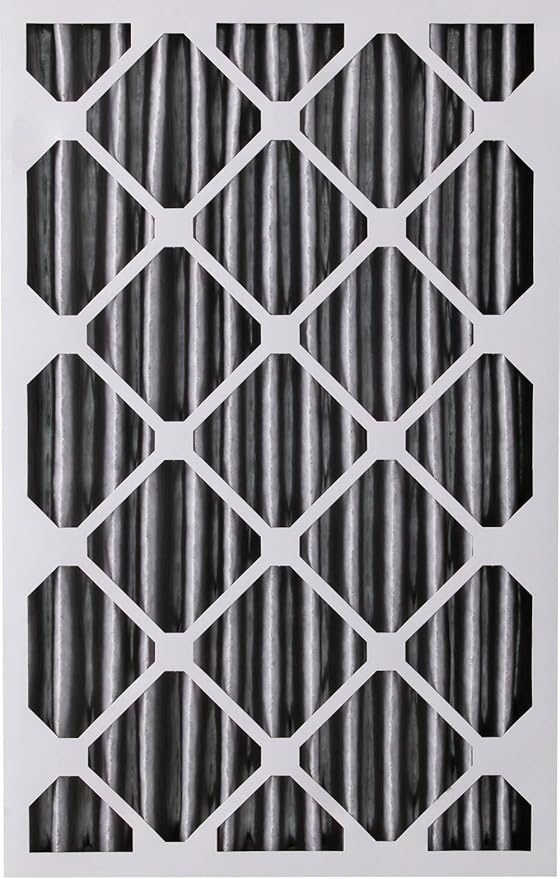 Nordic Pure 16x25x4 (Actual Size: 15 1/2 x 24 1/2 x 3 5/8) Pleated Air Filter MERV 12 Pleated + Carbon 1 Pack