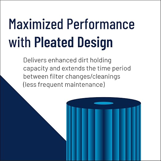Pentair Pentek R50 Sediment Water Filter, 10-Inch, Under Sink Pleated Polyester Filter Cartridge, 10" x 2.5", 50 Micron