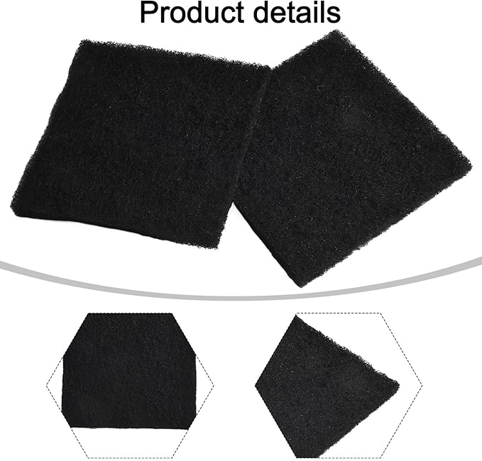 5 Count Activated Carbon Filters Effective Odour Control Solution for Standard Square For Compost Bins