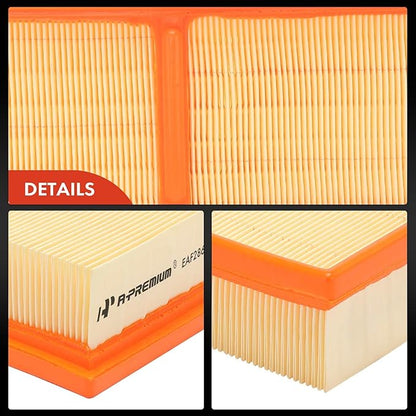 A-Premium 4-PC Engine Air Filter Compatible with Chrysler Crossfire 2004-2008 & Mercedes-Benz SLK230 2001, SLK320 2001-2004, Replace# 1120940304