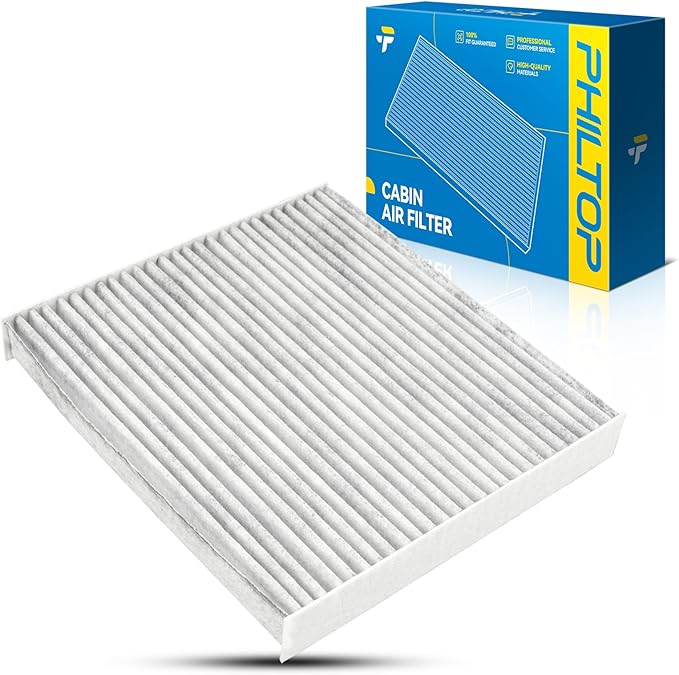 PHILTOP Cabin Air Filter w/Activated Carbon, Compatible with CF12776 Ford Ranger 2019, 2020, 2021, 2022, 2023, Premium Activated Carbon Filter Up Dust Pollen Odor