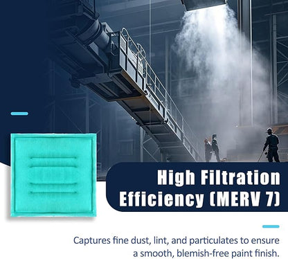 GardFre Filter Paint Spray Booth Tacky Intake Air Filter Panel, MERV 7, (20" x 50" (10/case))