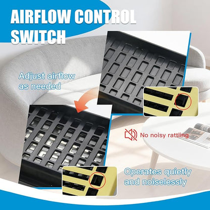 Floor Register Vents Modern AC Vent Cover Ease Adjust Air Vent Cover 4x12 Inch Air Vent Register Floor Vents Brushed Gold Color Floor Vents for Home