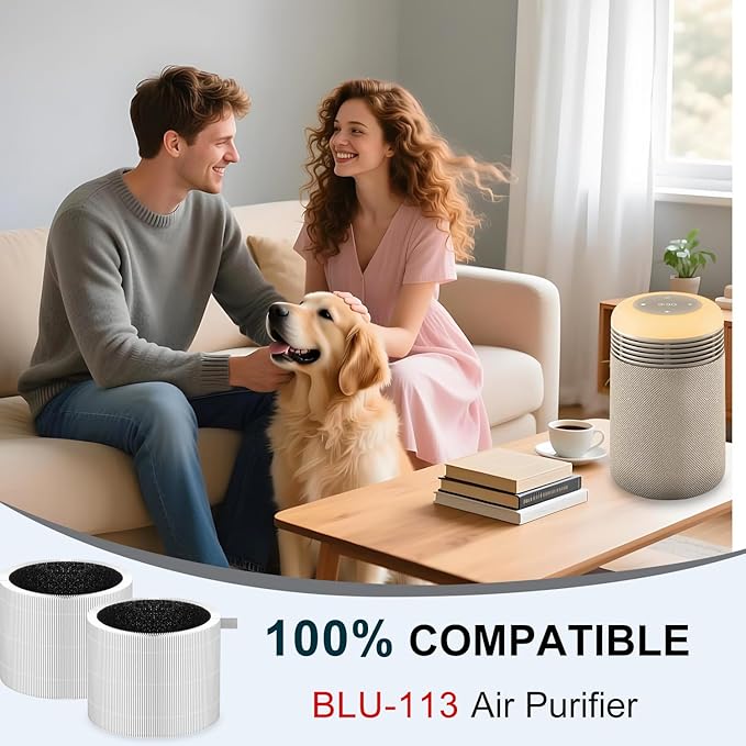 Replacement filter for Air Purifier,Compatible with Blueair 113685 Air Purifier,H13 True HEPA,2Pack.