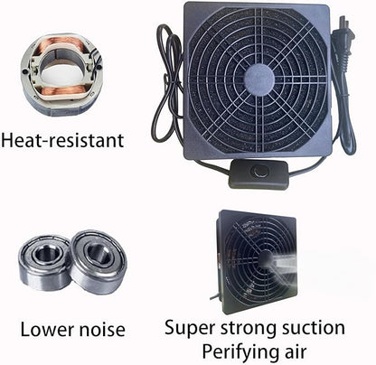 Solder Fume Extractor Soldering Smoke Absorber Welding Smoke Remover with 5 Carbon Filters