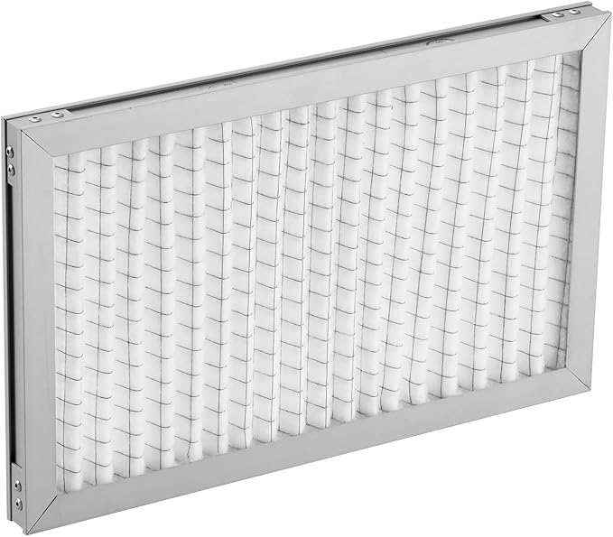 VEVOR Lab Fume Hood Filter, 14.06 x 8.74 x 0.83 in, 5 Pieces Replacement Prefilters for 23.62 x 21.65 in Portable Clean Room to Capture Particles Sized 3-10μm, Non-Woven Filter and Aluminum Frame