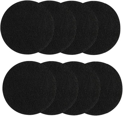 KUUQA 8 Pieces Compost Bin Filters for Kitchen Compost Pail Replacement Charcoal Filters, 7.25 inches Round