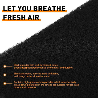20PCS 4" x 12" Activated Carbon Air Filters for Home Charcoal Floor Vent Filters, AC Vent Filter,Electricostatically Charged Floor Register Filters
