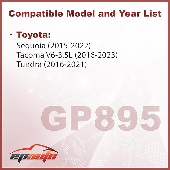 EPAuto GP895 (CA11895) Engine Air Filter, Replacement for Toyota Tacoma V6 (2016–2022), Tundra (2013–2021), Sequoia (2014–2022) – Rigid Panel Filter for Improved Engine Airflow and Fuel Efficiency
