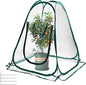 Plant Mini Greenhouse Pop Up Transparent Greenhouse Freeze Protection PVC Plant Cover with Roll-up Zipper Entry Doors for Indoor and Outdoor Gardens Protecting Plant from Cold Frost(PVC, 28x28x32in)