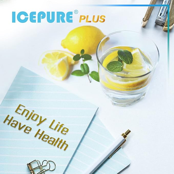 ICEPURE PLUS NSF53&42 Premium 5231JA2002A Refrigerator Water Filter Replacement for LG LT500P, ADQ72910911, ADQ72910901 ADQ72910907, GEN11042FR-08, Kenmore 9890, 469890, LFX25973D, LFX25974ST 3PACK