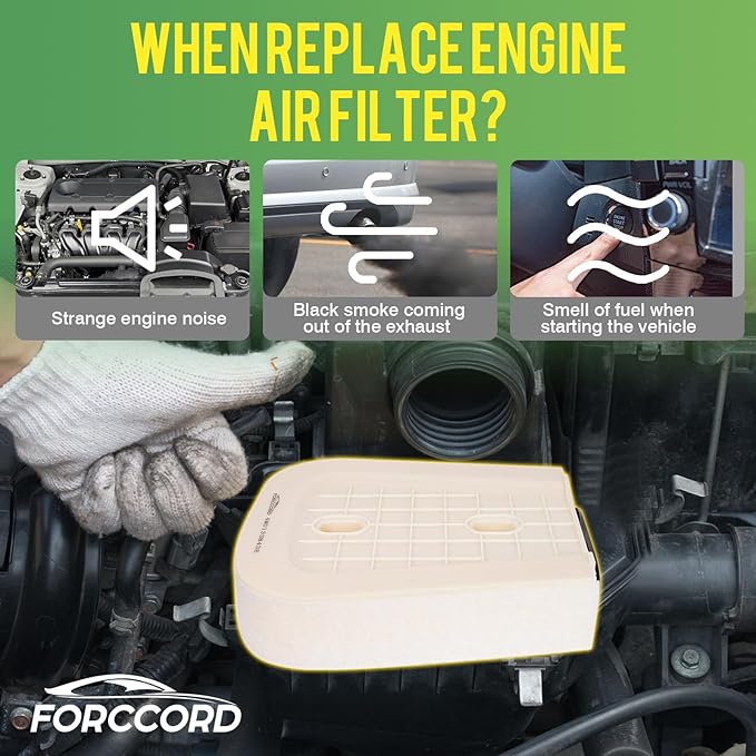 Engine Air Filter Fits for Porsche Cayenne 2019-26, Macan 2024 & Audi Q8 2019-26, RS Q8 2020-24, SQ7 2020-26, SQ8 2020-26, 2.9L 3.0L 4.0L Air Filter Replacement 4M0133843E Car Accessories