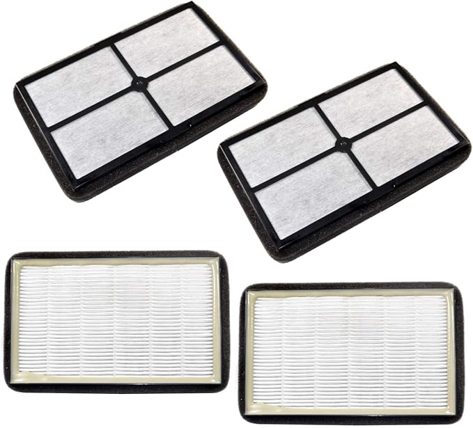 HQRP 4-pack HEPA Filter A compatible with GermGuardian FLT4010 Replacement fits AC4010 / AC4020 series Table Top models